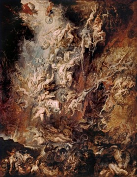 ピーター・パウル・ルーベンス Painting - 反逆天使の堕落 バロック ピーター・パウル・ルーベンス